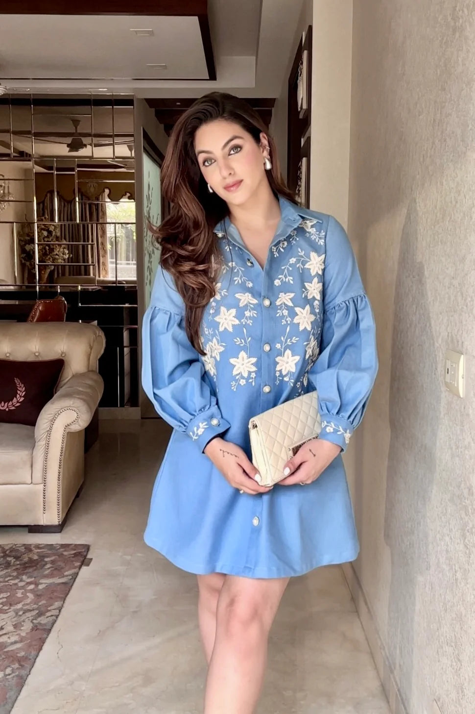 Jessie Monga in Valentina Denim Dress